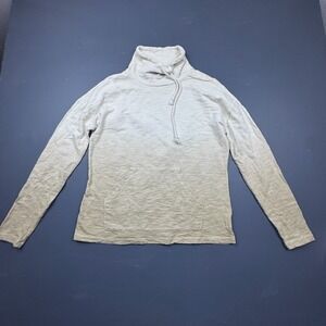 Carve Designs Women's Turtleneck Pullover Small Cream Lightweight Casual Top